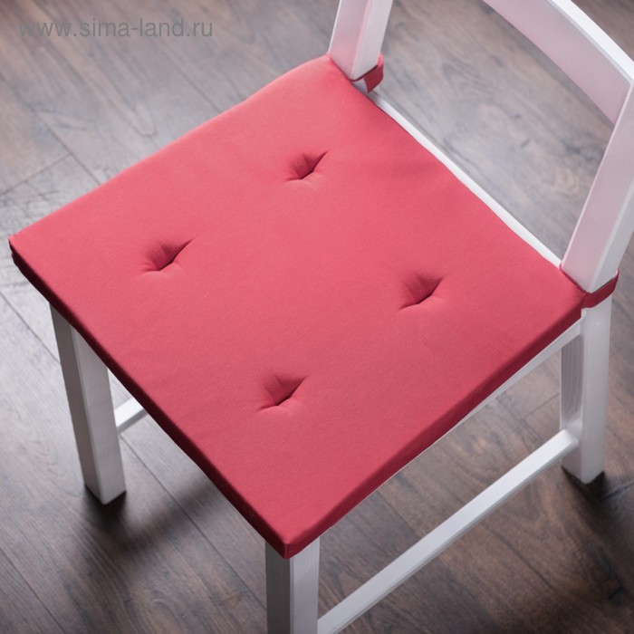 Комплект подушек для стула «Билли», размер 37 х 42 х 3 см - 2 шт, малиновый
