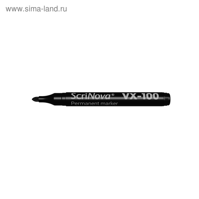 Маркер перманентный 1-3 мм ScriNova 100, круглый наконечник, толщина 1-3мм, черная 710001 - Фото 1