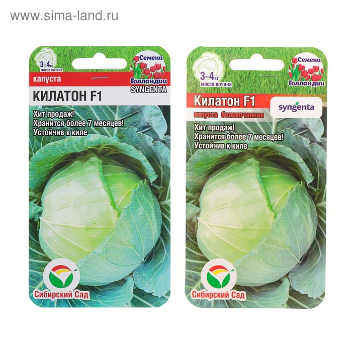 Семена Капусты белокочанной "Килатон", F1, 10 шт. - Фото 1