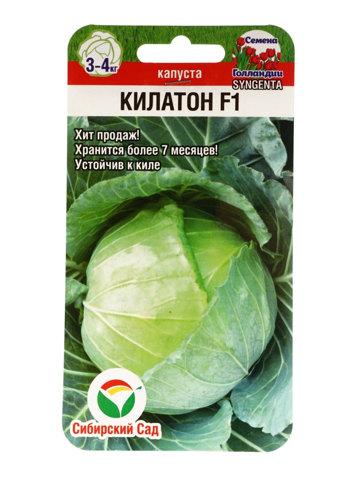 Семена Капусты белокочанной «Килатон», F1, 10 шт., «Сибирский сад» - Фото 1