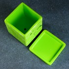 Горшок цветочный "Кубик" зелёный, 1 л, МИКС - Фото 3