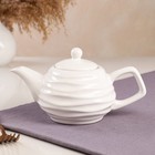 Чайник для заварки "Волна", белый, керамика, 0.5 л - Фото 2