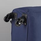 Сумка-рюкзак 2 в 1 на колёсах 18", отдел на молнии, наружный карман, цвет синий - фото 8437942