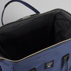 Сумка-рюкзак 2 в 1 на колёсах 18", отдел на молнии, наружный карман, цвет синий - фото 8437943