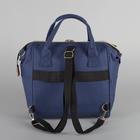 Сумка-рюкзак 2 в 1 на колёсах 18", отдел на молнии, наружный карман, цвет синий - фото 8437948