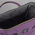 Сумка-рюкзак 2 в 1 на колёсах 18", отдел на молнии, наружный карман, цвет фиолетовый - фото 8437960