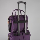Сумка-рюкзак 2 в 1 на колёсах 18", отдел на молнии, наружный карман, цвет фиолетовый - фото 8437955