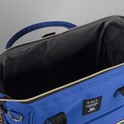 Сумка-рюкзак 2 в 1 на колёсах 18", отдел на молнии, наружный карман, цвет синий - фото 9556562