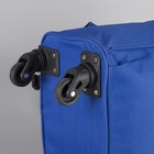 Сумка-рюкзак 2 в 1 на колёсах 18", отдел на молнии, наружный карман, цвет синий - фото 9556555