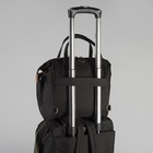 Сумка-рюкзак 2 в 1 на колёсах 18", отдел на молнии, наружный карман, цвет чёрный - фото 8437966