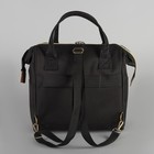 Сумка-рюкзак 2 в 1 на колёсах 18", отдел на молнии, наружный карман, цвет чёрный - фото 8437970