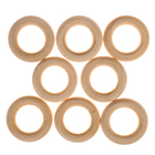Кольца деревянные d=30 мм (набор 8 шт) без покрытия - Фото 2