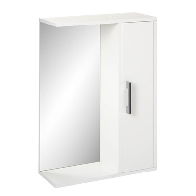 Шкаф-зеркало "Эко-50" 20 х 50 х 70 см, белый правый