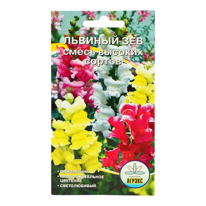 Семена цветов Львиный зев смесь высоких сортов, О, 0,1 г - Фото 1
