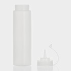 Бутылка для соусов, 700 мл, 26.5×6 см, пластик, белая - Фото 3