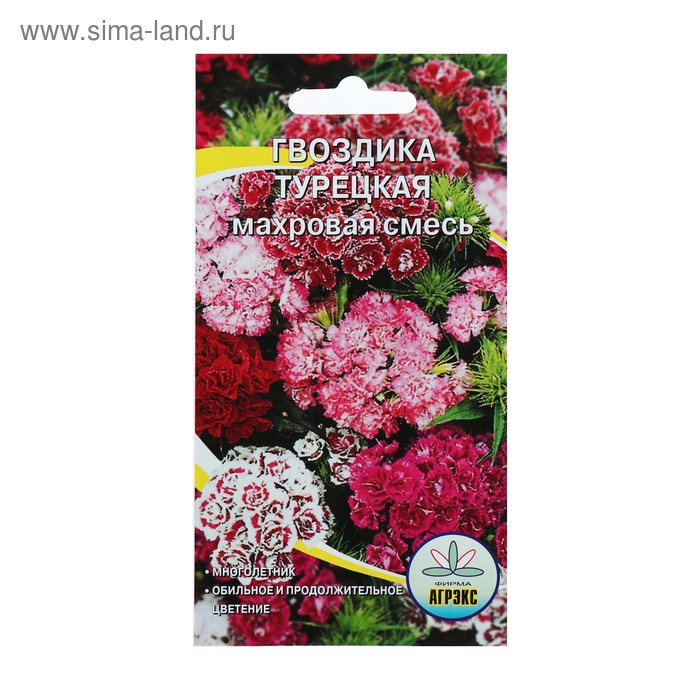 Семена цветов Гвоздика "Турецкая", 0,1 г - Фото 1