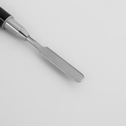 Кисть-шпатель для акрил-геля, лепесток, 14 см, d - 6 × 9 мм, цвет чёрный/серебристый - Фото 4