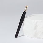 Пинцет скошенный, узкий, 8.5 см, цвет чёрный, золотистый - Фото 3