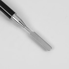 Кисть-шпатель для акрил-геля, заострённая, 15,5 см, ворс 6 × 15 мм, цвет чёрный/серебристый - Фото 2