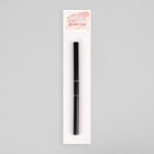 Кисть шпатель для акрил-геля, заострённая, 15.5 см, ворс 6×15 мм, чёрная, серебристая - Фото 5