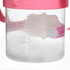 Поильник детский с твёрдым носиком «Доченька», от 9 мес., 140 мл., с ручками, розовый - Фото 3