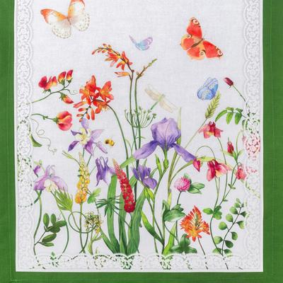 Дорожка на стол «Луговые цветы», 40×146 см+/-3 см, 100% хлопок, саржа 190 гр/м2