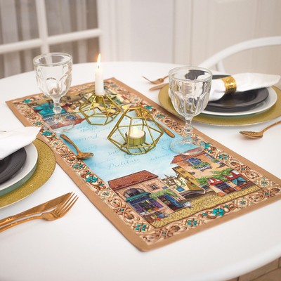 Дорожка на стол Этель «Италия» 30х70 см, 100% хлопок, саржа 190 гр/м2