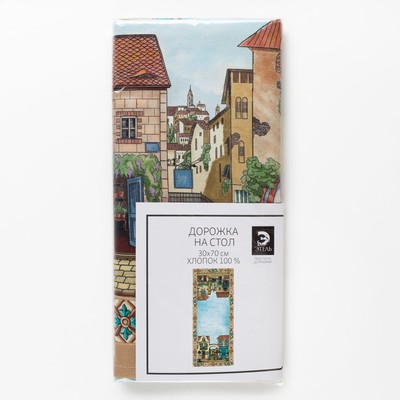 Дорожка на стол Этель «Италия» 30х70 см, 100% хлопок, саржа 190 гр/м2