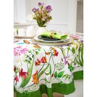 Скатерть «Этель. Луговые цветы» d=150 см, 100% хлопок, саржа 190 г/м² - Фото 7