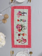 Дорожка на стол «Этель. Тюльпаны» 30×70 см, 100% хлопок, саржа 190 г/м², розовая - Фото 4