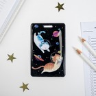 Чехол для бейджа и карточек «Коты в космосе» - фото 8769166