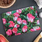 Доска разделочная деревянная «Розы», 25×16,5×0,8 см - Фото 2