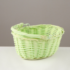 Корзина плетёная, зелёная, 18×15×9 см, ива - Фото 2