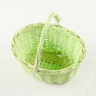 Корзина плетёная, зелёная, 18×15×9 см, ива - Фото 4