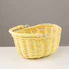 Корзина плетёная, жёлтая, 18×15×9 см, ива - Фото 2