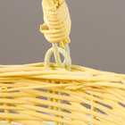 Корзина плетёная, жёлтая, 18×15×9 см, ива - Фото 3