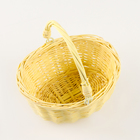 Корзина плетёная, жёлтая, 18×15×9 см, ива - Фото 4