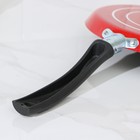 Сковорода блинная Доляна, d=22 см, пластиковая ручка, антипригарное покрытие, цвет красный - Фото 5