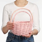 Набор корзин плетёных, 2 шт., 24×13×26 см, 19×11×22 см, ива - Фото 1