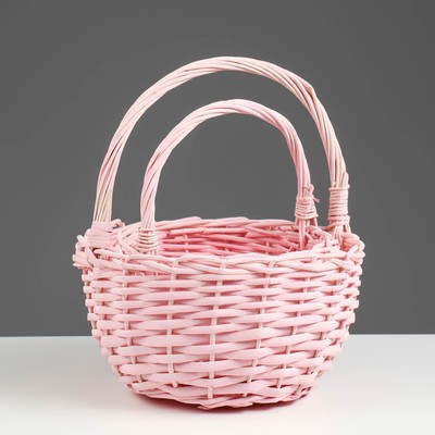 Набор корзин плетёных, 2 шт., 24×13×26 см, 19×11×22 см, ива