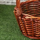 Набор корзин, 3 шт, 39×16×39 см, 34×14×34 см, 28×13×29 см, ива - фото 24280862