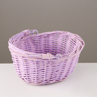 Корзина плетёная, сиреневая, 18×15×9 см, ива - Фото 2