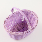 Корзина плетёная, сиреневая, 18×15×9 см, ива - Фото 4