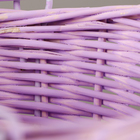 Корзина плетёная, сиреневая, 18×15×9 см, ива - Фото 5