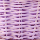 Корзина плетёная, сиреневая, 18×15×9 см, ива - Фото 6