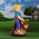 Садовая фигура "Мальчик с корзинкой", разноцветная, гипс, 37 см, микс - Фото 2