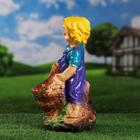 Садовая фигура "Мальчик с корзинкой", разноцветная, гипс, 37 см, микс - Фото 3