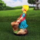 Садовая фигура "Девочка с корзинкой", разноцветная, гипс, 38 см, микс - Фото 5