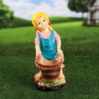 Садовая фигура "Девочка с корзинкой", разноцветная, гипс, 38 см, микс - Фото 8