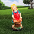 Садовая фигура "Девочка с корзинкой", разноцветная, гипс, 38 см, микс - Фото 9